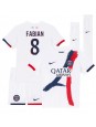 Paris Saint-Germain Fabian Ruiz #8 Replika Borta Kläder Barn 2024-25 Kortärmad (+ byxor)